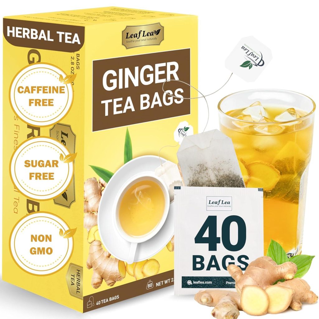 Best Herbal Tea – LeafLea 40 Ginger Tea Bags, Pure & Natural Review