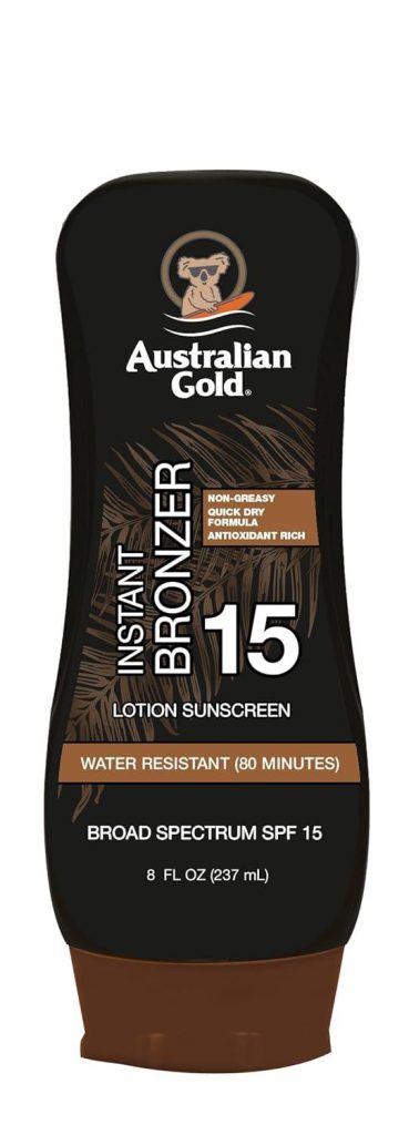 Best Sunscreen – Australian Gold Sunscreen Lotion with Instant Bronzer SPF 15, 8 Ounce Review