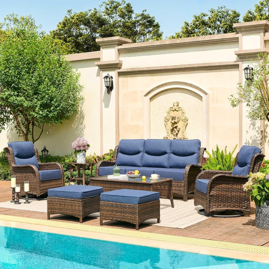 Best Patio Furniture – HILLGA Luxury Set with 6-Inch Cushion Review