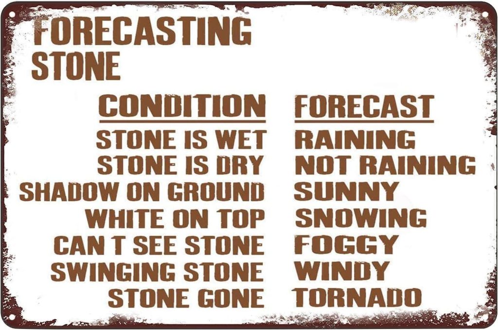 Best Home Décor – Weather Forecasting Stone Vintage Metal Sign Review