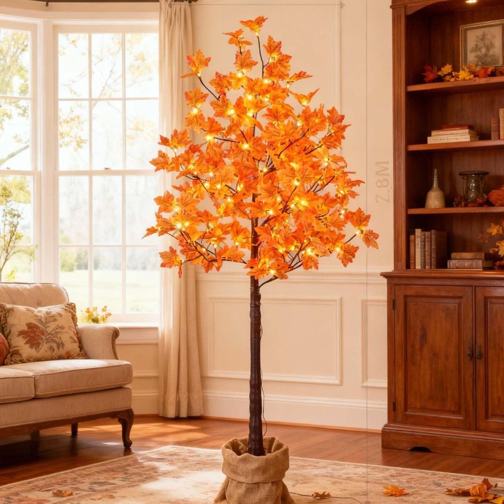 Best Fall Decor – 6FT Artificial Lighted Maple Tree Review