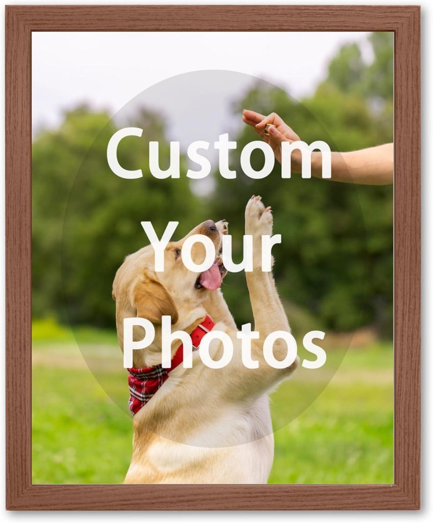 Best Home Decor – Framed Custom Canvas Prints with Your Photos Personalized Photo to Canvas Print Gifts for Couples Friends Family Baby Pets(Brown, 8×10 In) Review