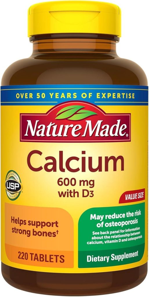 Best Calcium Supplement – Nature Made Calcium 600 mg with D3 Review