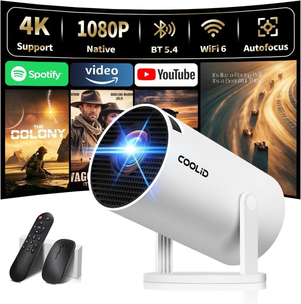 Best Mini Projector – [Built-in Apps & 2026 Upgraded] Mini Projector Support 4K 1080P Auto Keystone Review