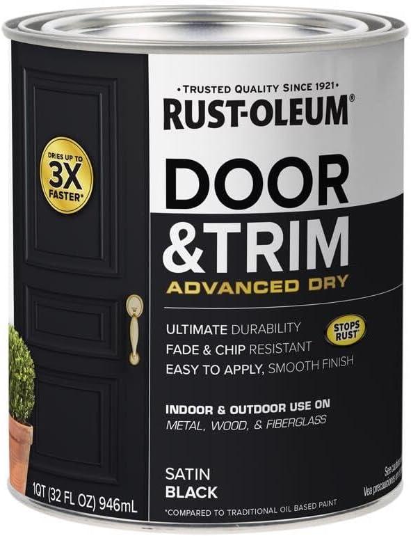 Best Door & Trim Paint – Rust-Oleum 369383 Satin Black Review