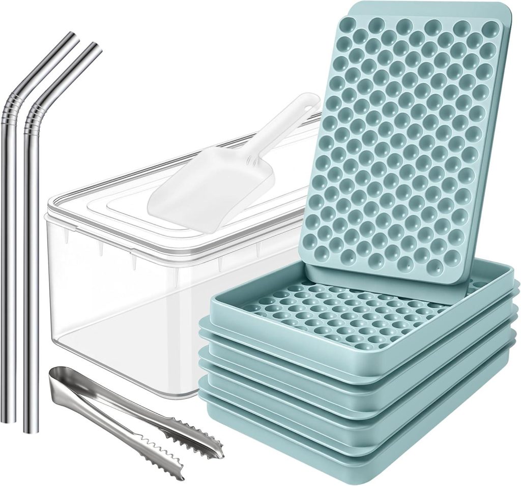 Best Ice Cube Tray – 4×104 pcs Pebble Ice Maker with Bin Review