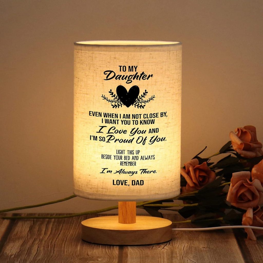 Best Table Lamp – WSYEAR Christmas Birthday Gifts for Daughter from Dad, to My Daughter Gifts from Dad Review