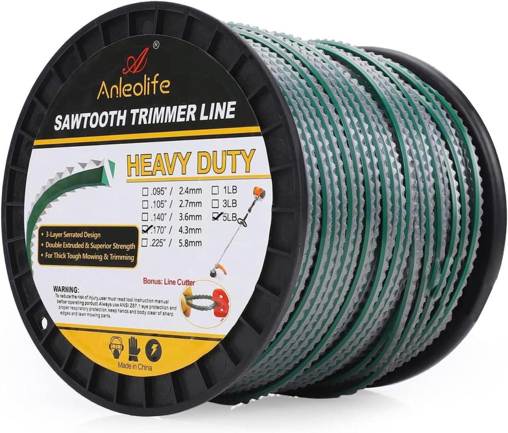 Best Trimmer Line – A ANLEOLIFE 5-Pound Heavy Duty Serrated Review