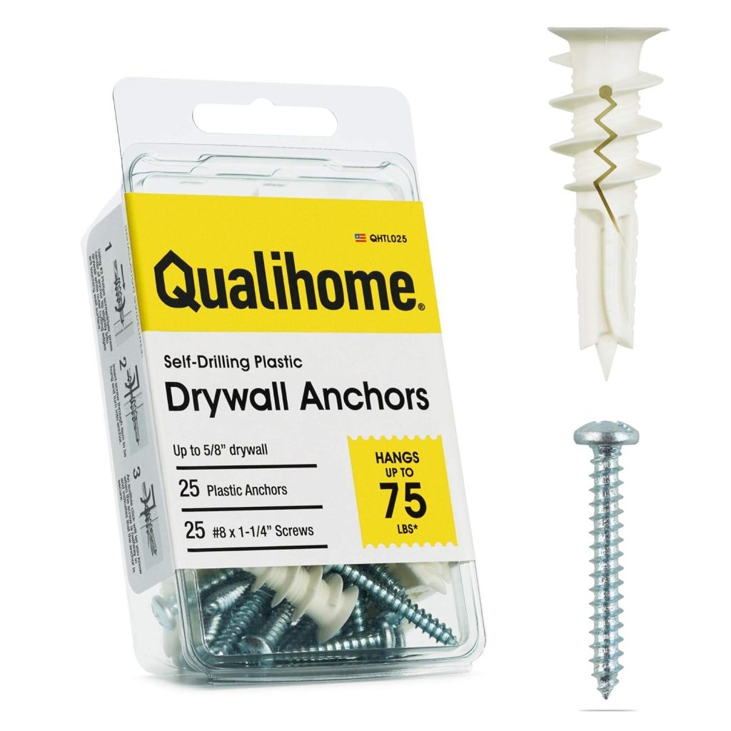 Best Home Improvement – #8 Self Drilling Drywall Plastic Anchors Review