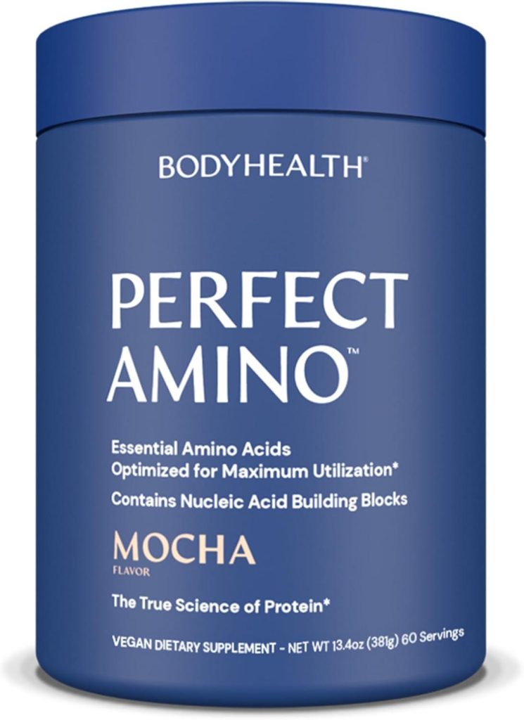 Best Protein Powder – BodyHealth PerfectAmino Powder – BCAA and EAA Powder for Pre and Post Workout – Mocha – 60 Servings Review