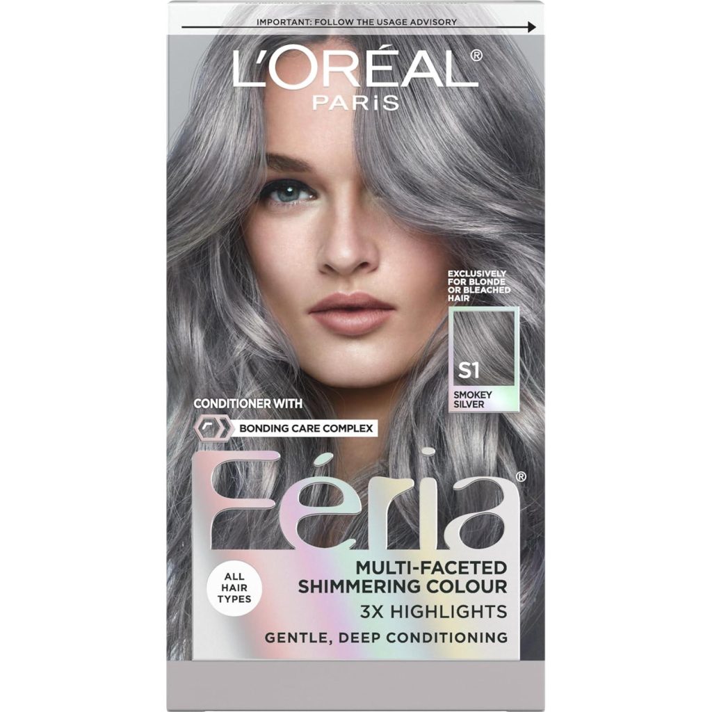 Best Hair Color – L’Oreal Paris Feria Smokey Silver Dye Kit Review
