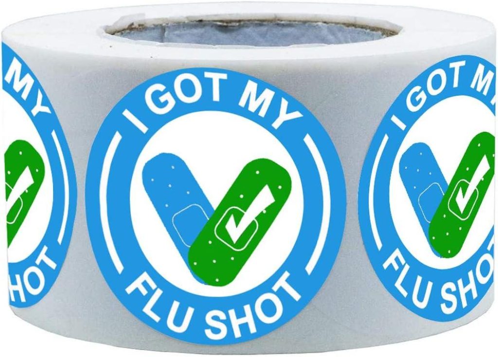Best Health & Beauty – I Got My Flu Shot Stickers Review