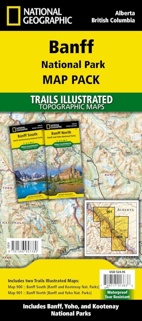Best Travel Map – Banff National Park Map Pack Bundle Review