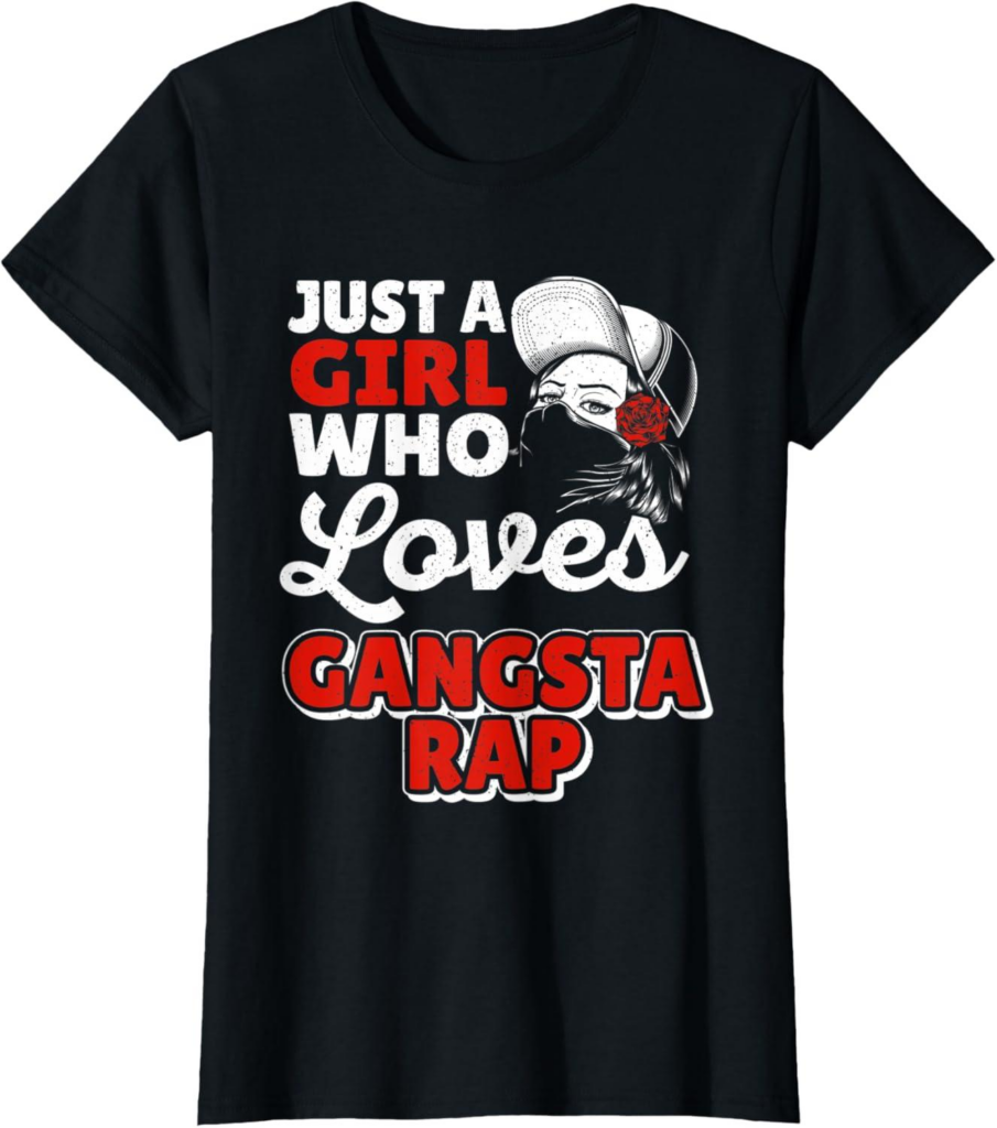 Best T-Shirt – Womens Girl Who Loves Gangsta Rap Review