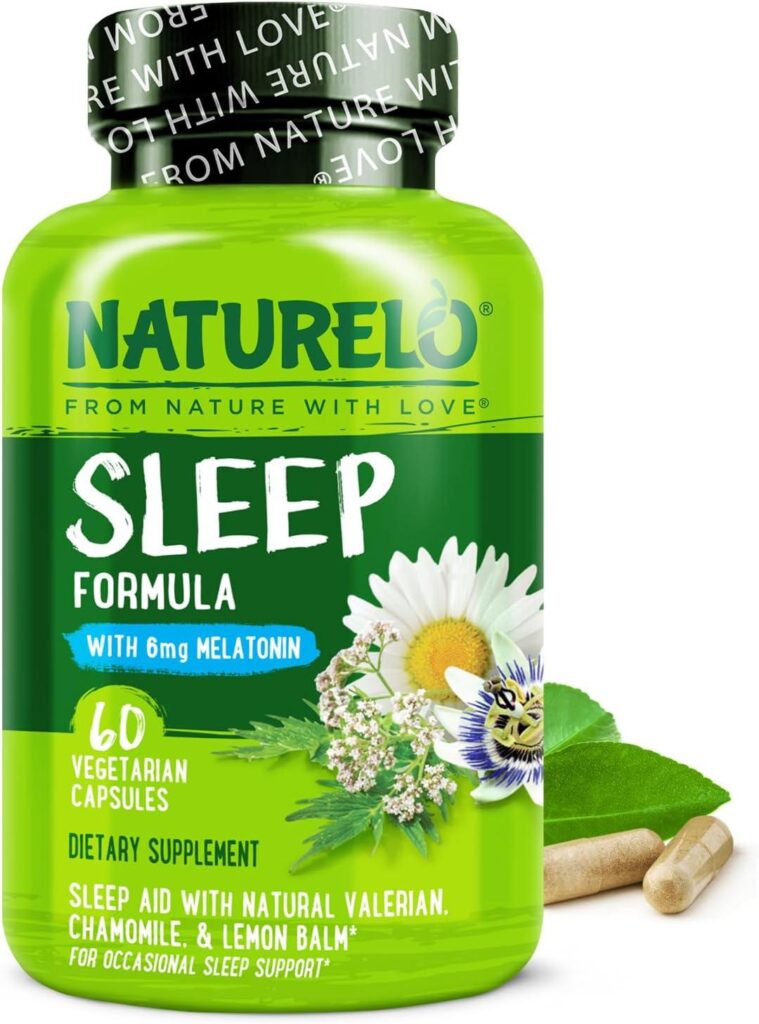 Best Plant-Based Sleep Aid – NATURELO Review – 60 Vegan Capsules