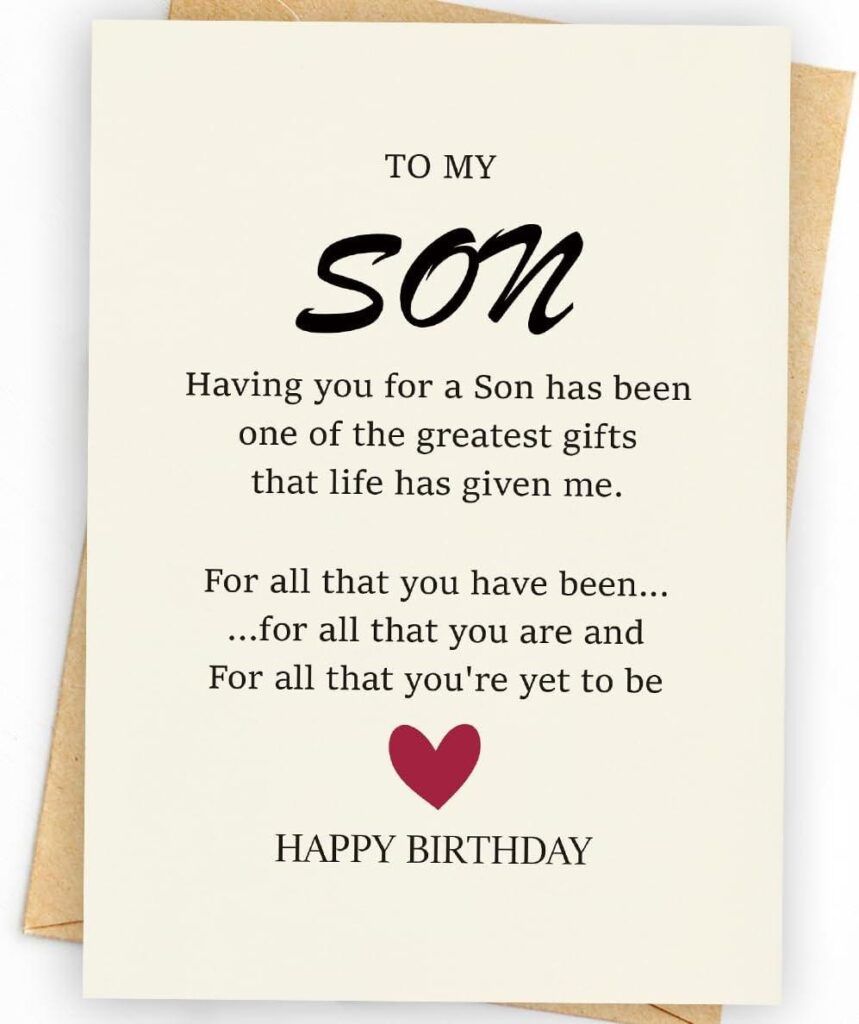 Best Birthday Card – To My Son, Happy Birthday Son Card Review