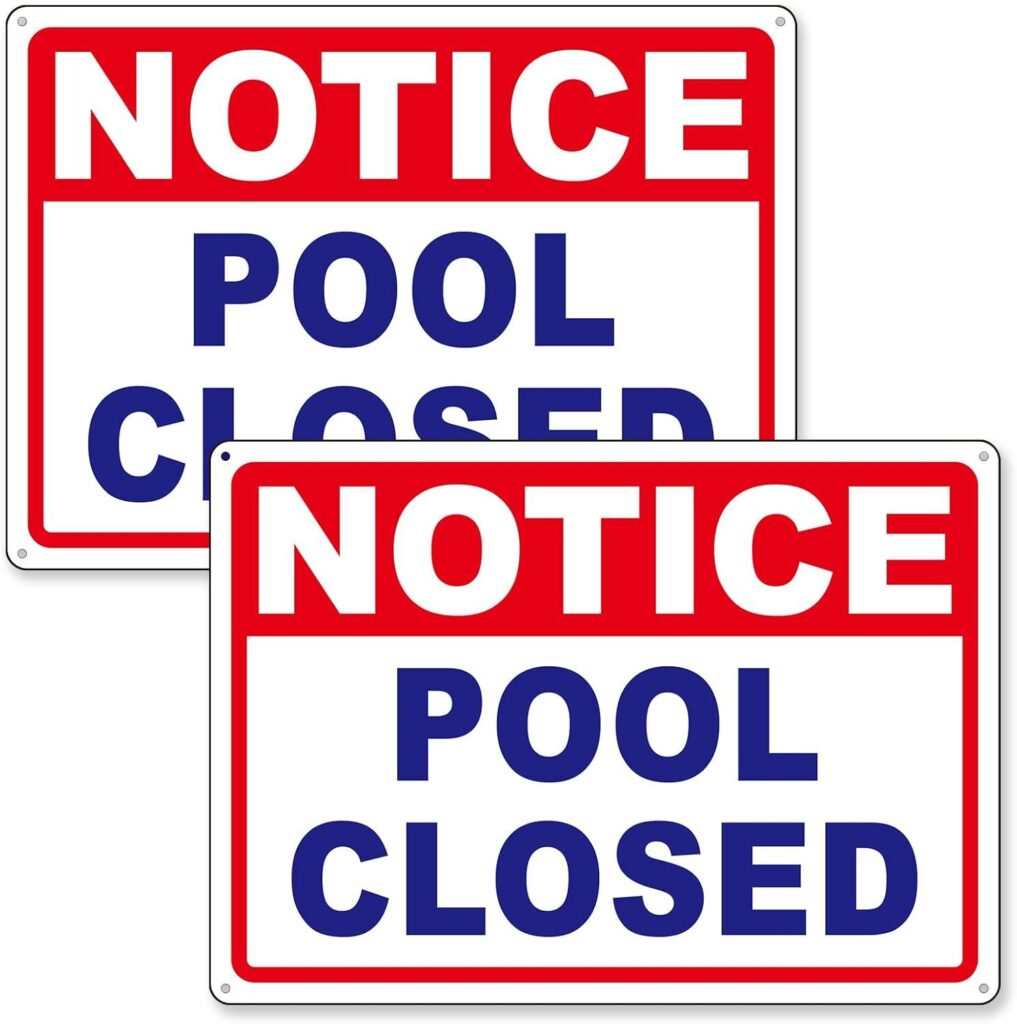 Best Pool Closed Sign – (2 Pack) Durable and Waterproof Review