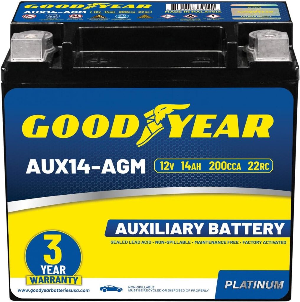 Best Maintenance-Free Battery – Goodyear AUX14-AGM Review