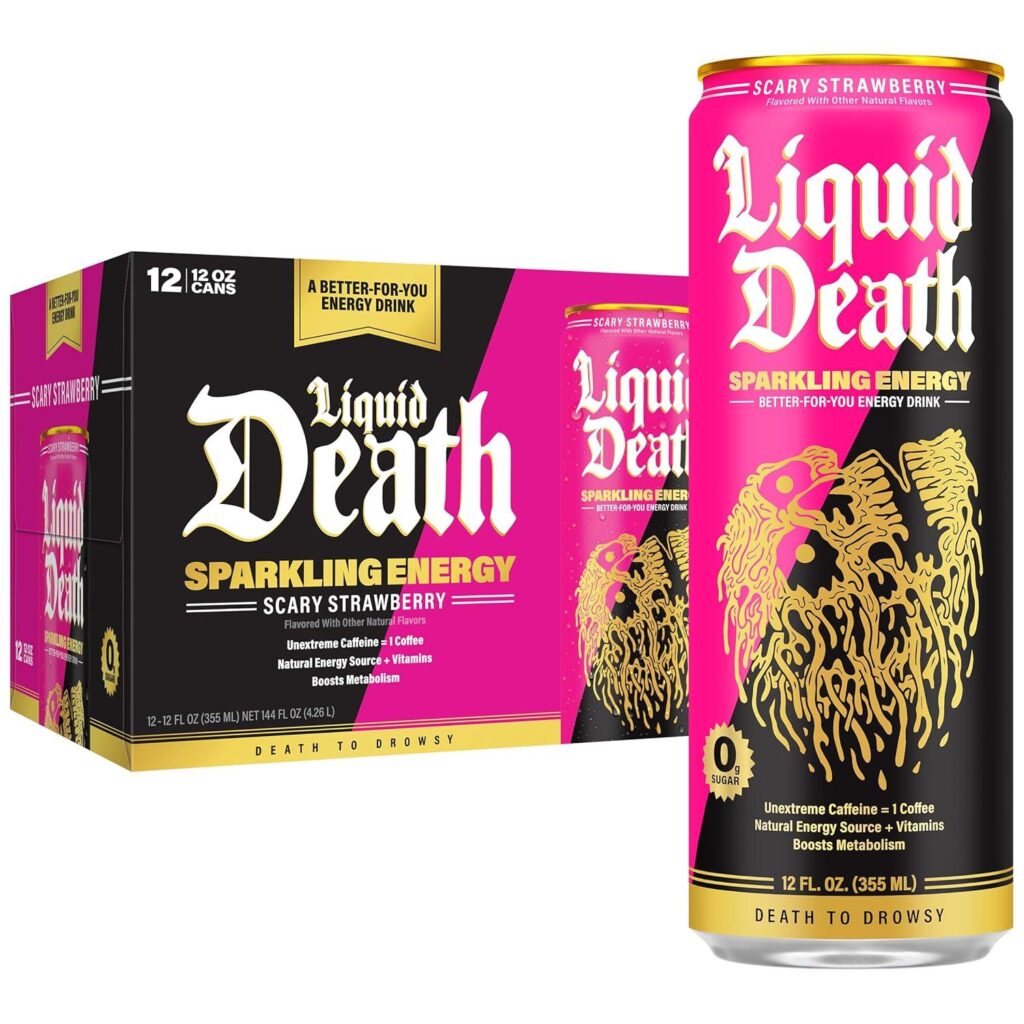 Best Energy Drink – Liquid Death Sparkling Energy – Scary Strawberry Review