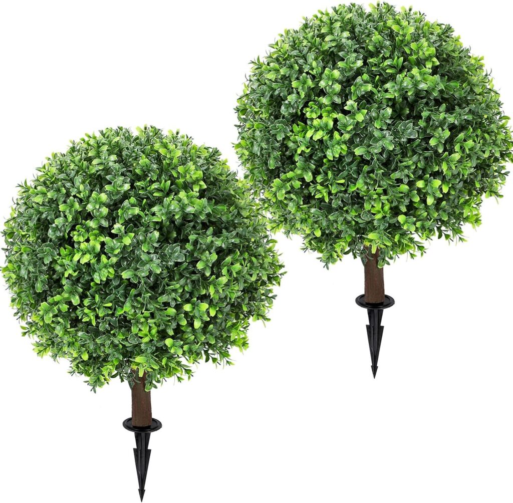 Best Faux Plant – Artificial Boxwood Topiary Ball Tree 24″ Review
