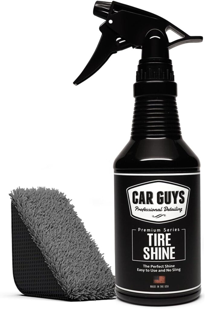 Best Tire Shine – CAR GUYS Tire Shine Spray | The Perfect Shine | Durable and User Friendly Tire Dressing | 18 Oz Kit Review