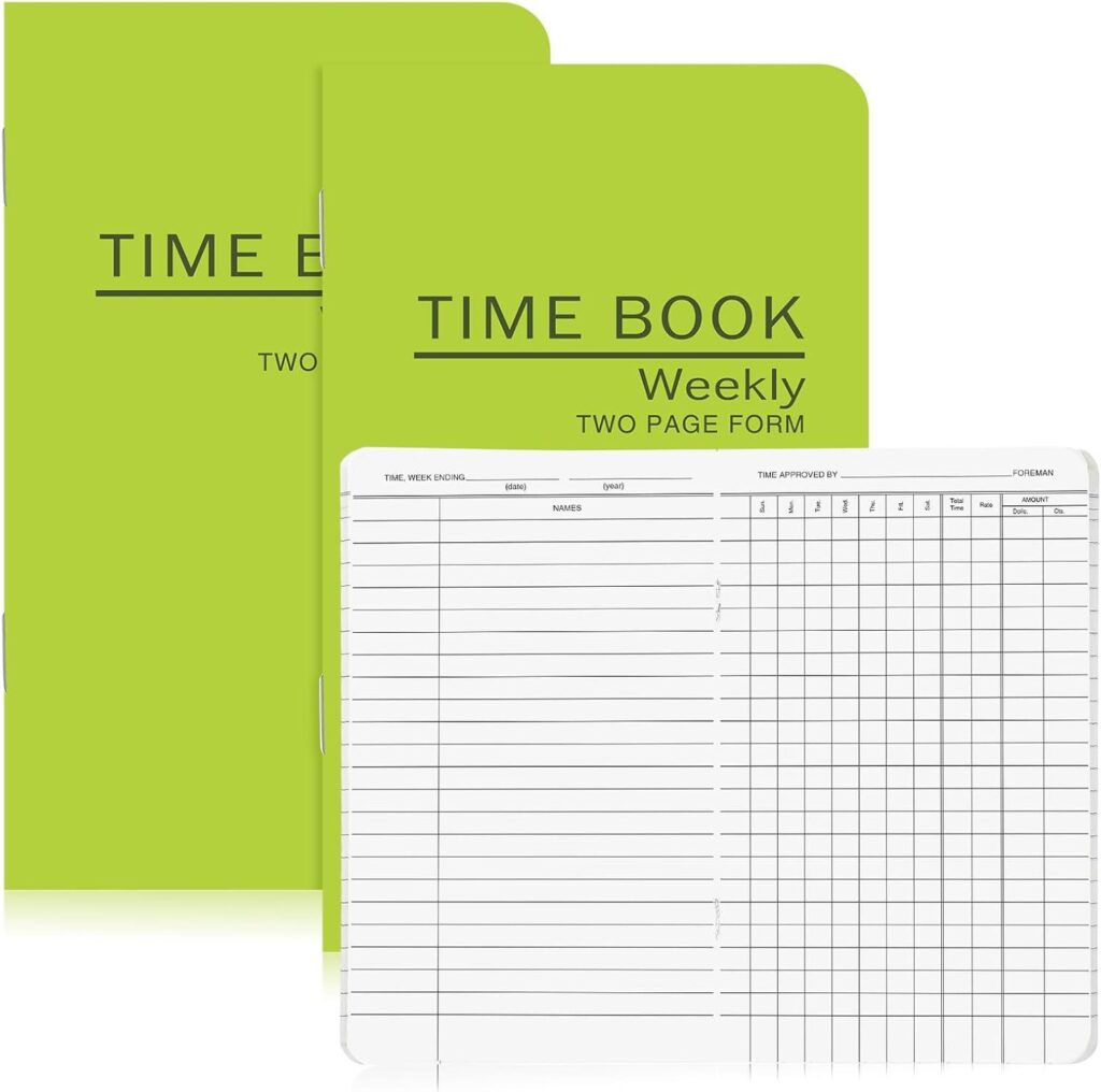 Best Office Supplies – 4 Pcs Foreman’s Pocket Size Employee Time Books Review