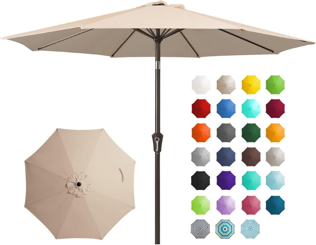 Best Patio Umbrella – JEAREY 9FT Outdoor Table Umbrella Review