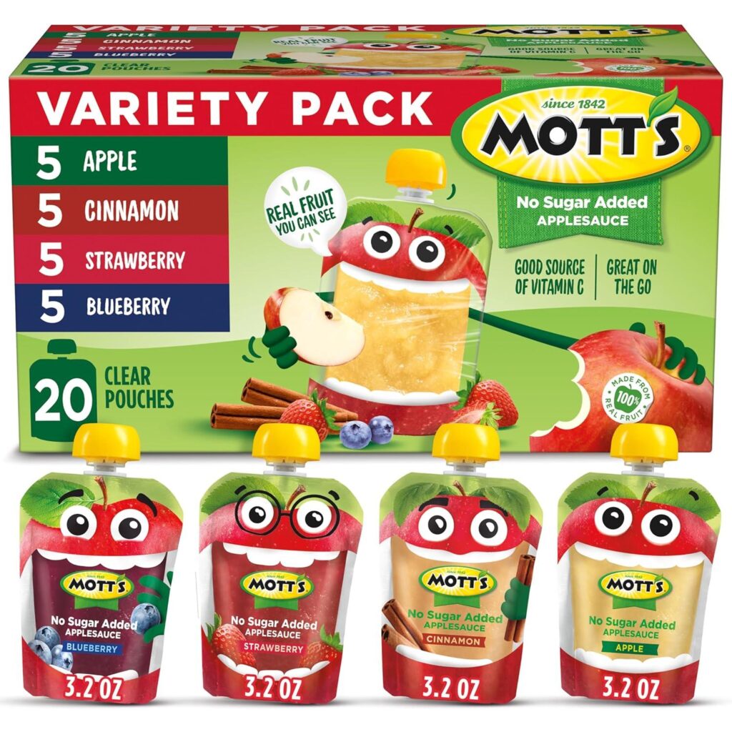 Best Snack Option – Mott’s No Sugar Added Applesauce Variety Review
