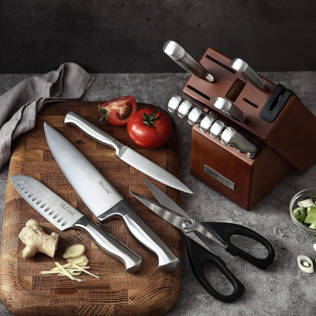 Best Knife Set – McCook® German Stainless Steel Kitchen Block Review