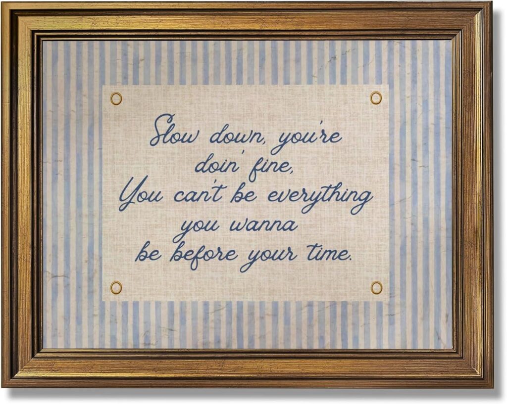 Best Home Decor – Vintage Gold Framed Motivational Wall Art Review