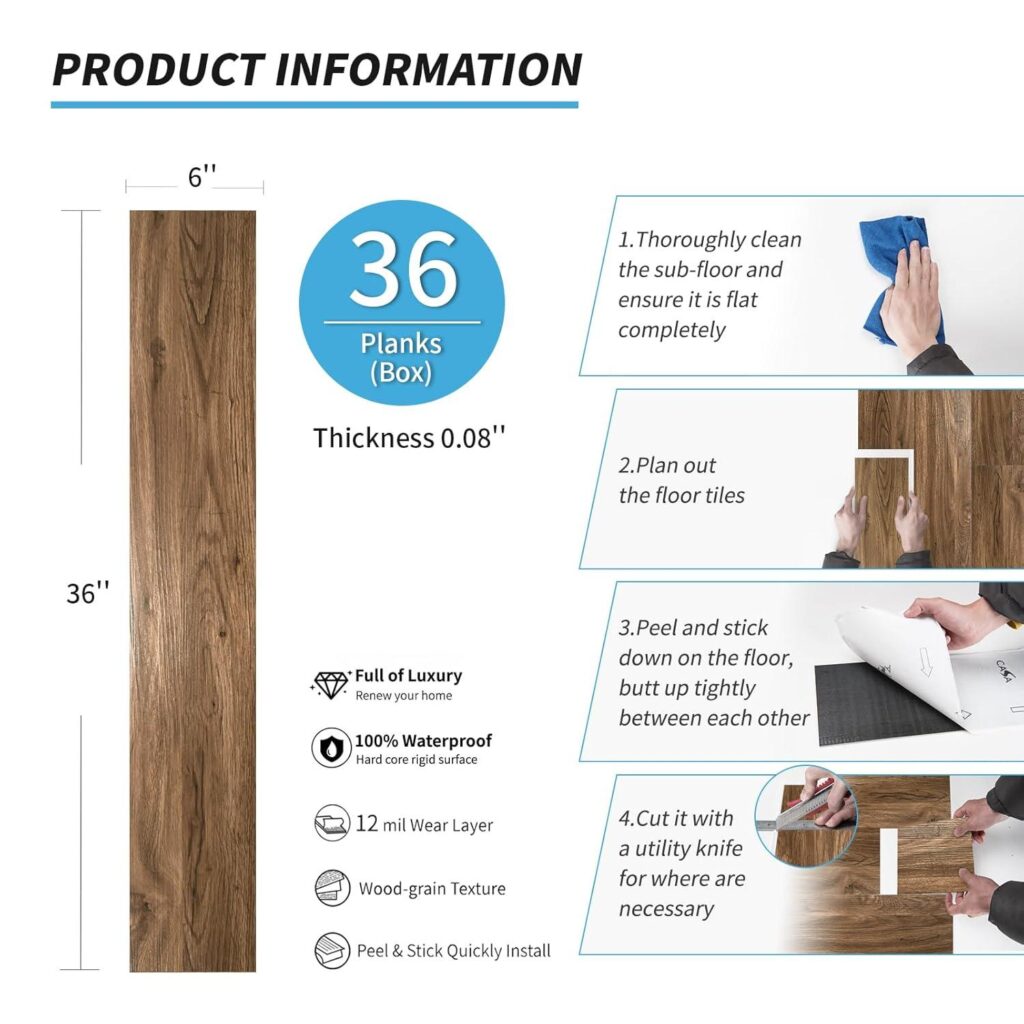 Best Peel and Stick Floor Tiles – Art3d 36-Pack Review