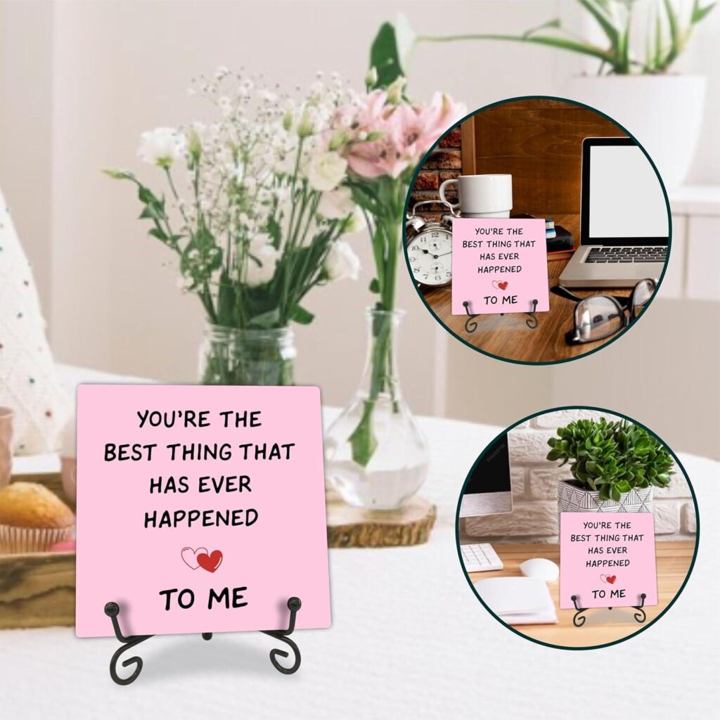 Best Home Décor – 5″ Valentine’s Day Wooden Plaque With Metal Support – You’re The Best Thing That Has Ever Happened To Me – E02 Review
