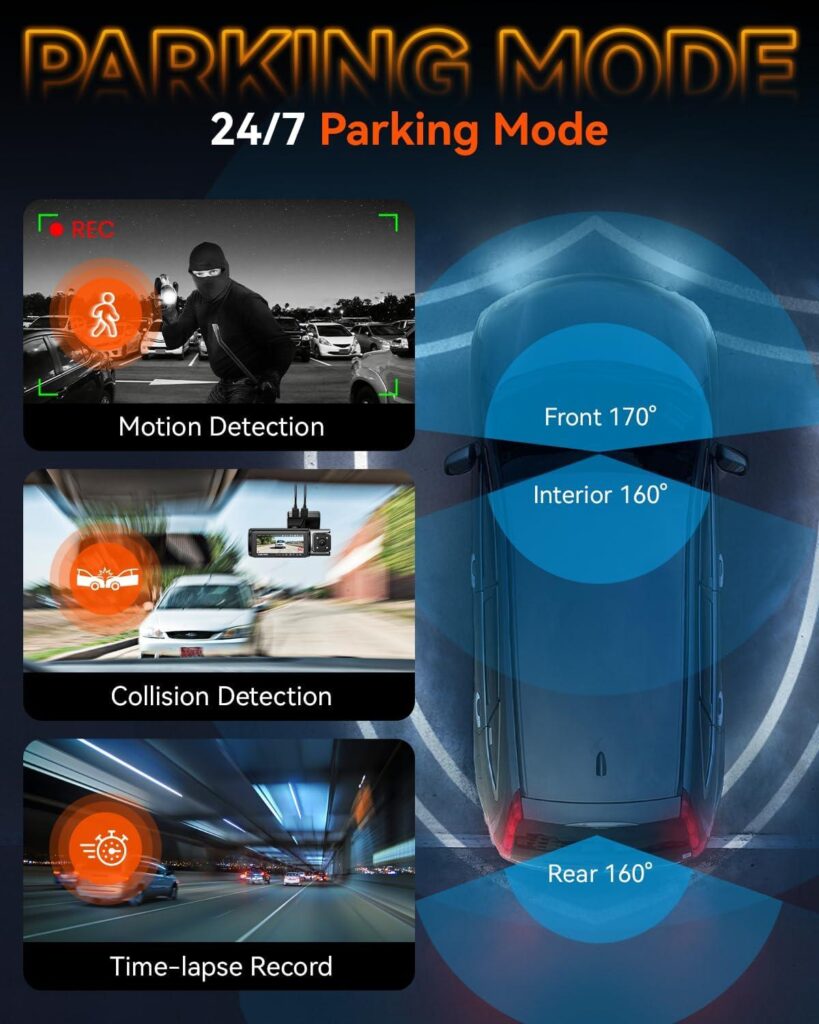 Best Dash Cam – IIWEY 4K Dash Cam 3 Channel, Triple STARVIS Review