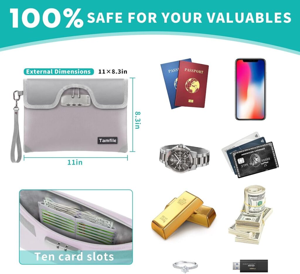 Best Document Bag – 5200°F Fireproof Money Bag with Lock Review