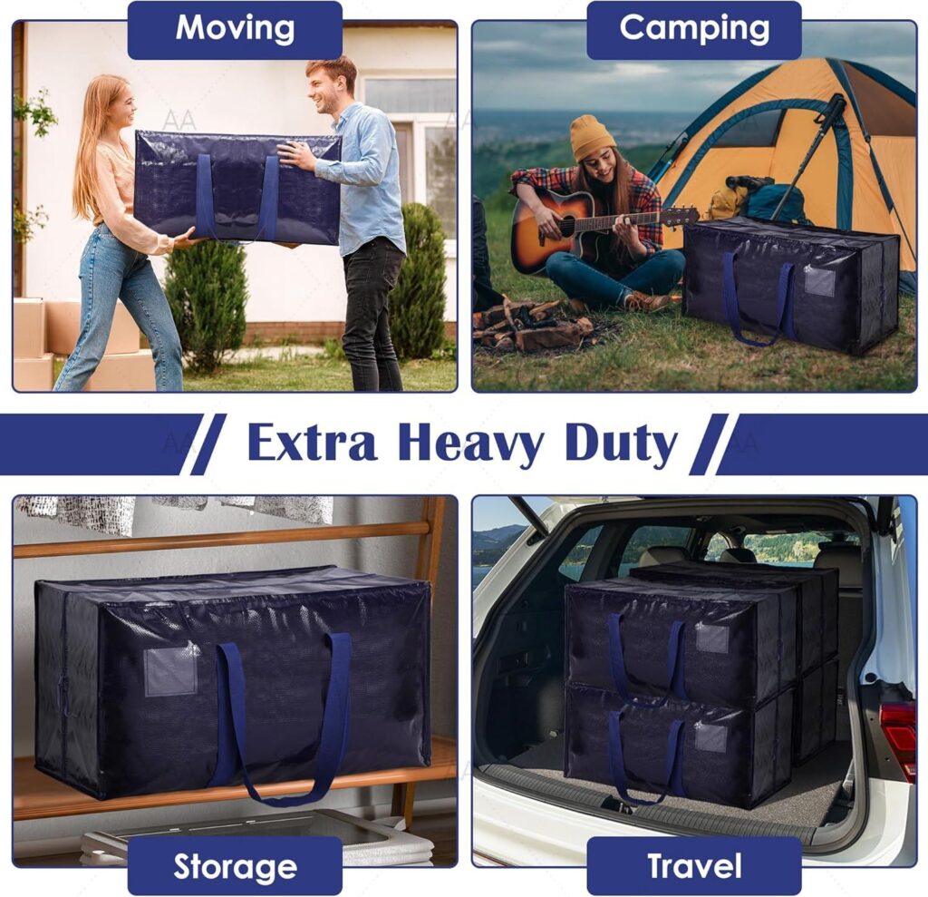 Best Storage Solution – 6 Pack Extra Large Heavy Duty Moving Bags Review