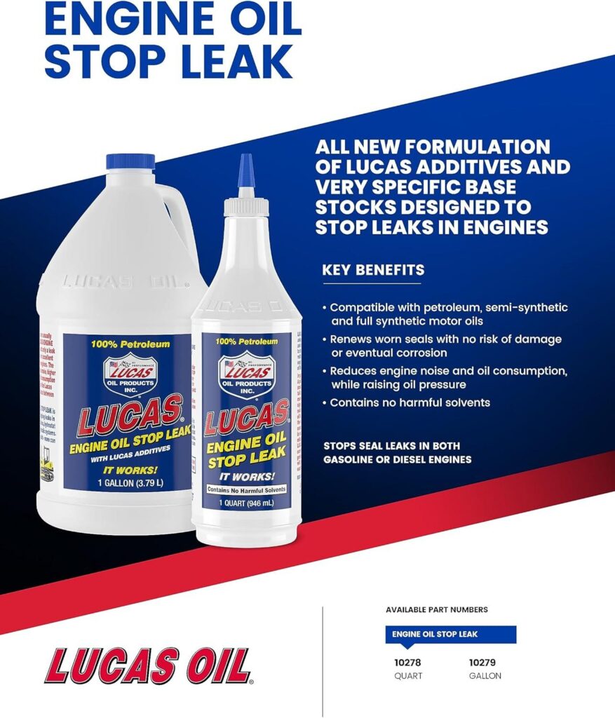 Best Engine Oil Stop Leak – Lucas Oil 10278 Review – 1 Quart
