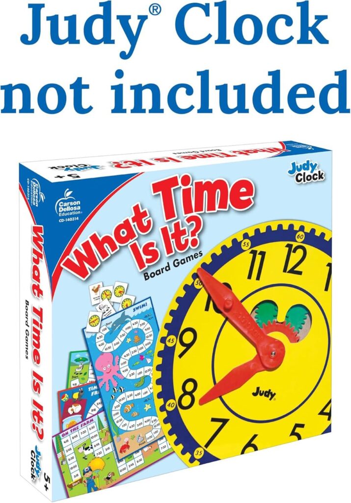 Best Educational Game – Carson Dellosa What Time Is It? Judy Clock Review
