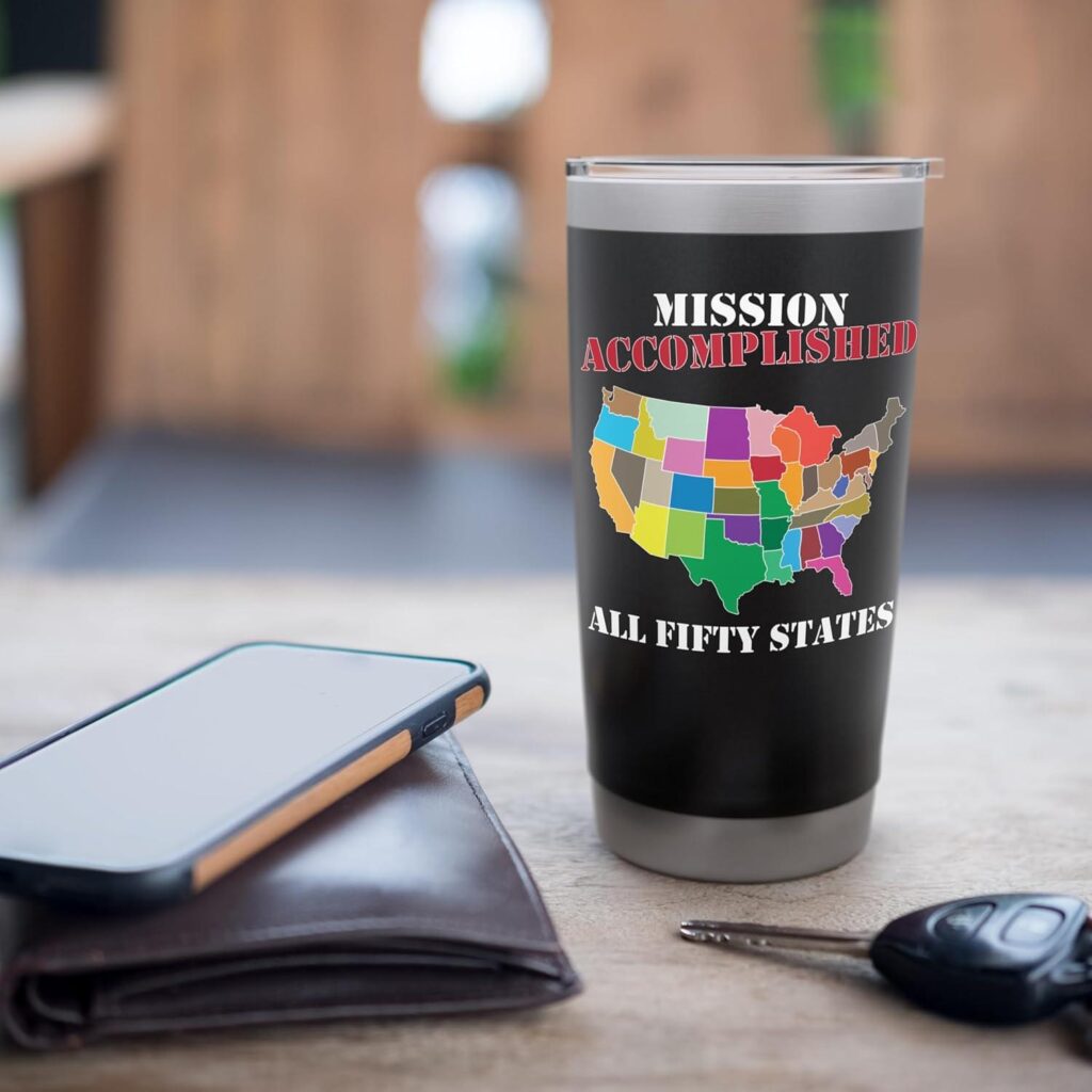 Best Travel Mug – I Did It! Visit All 50 USA States Tumbler Review