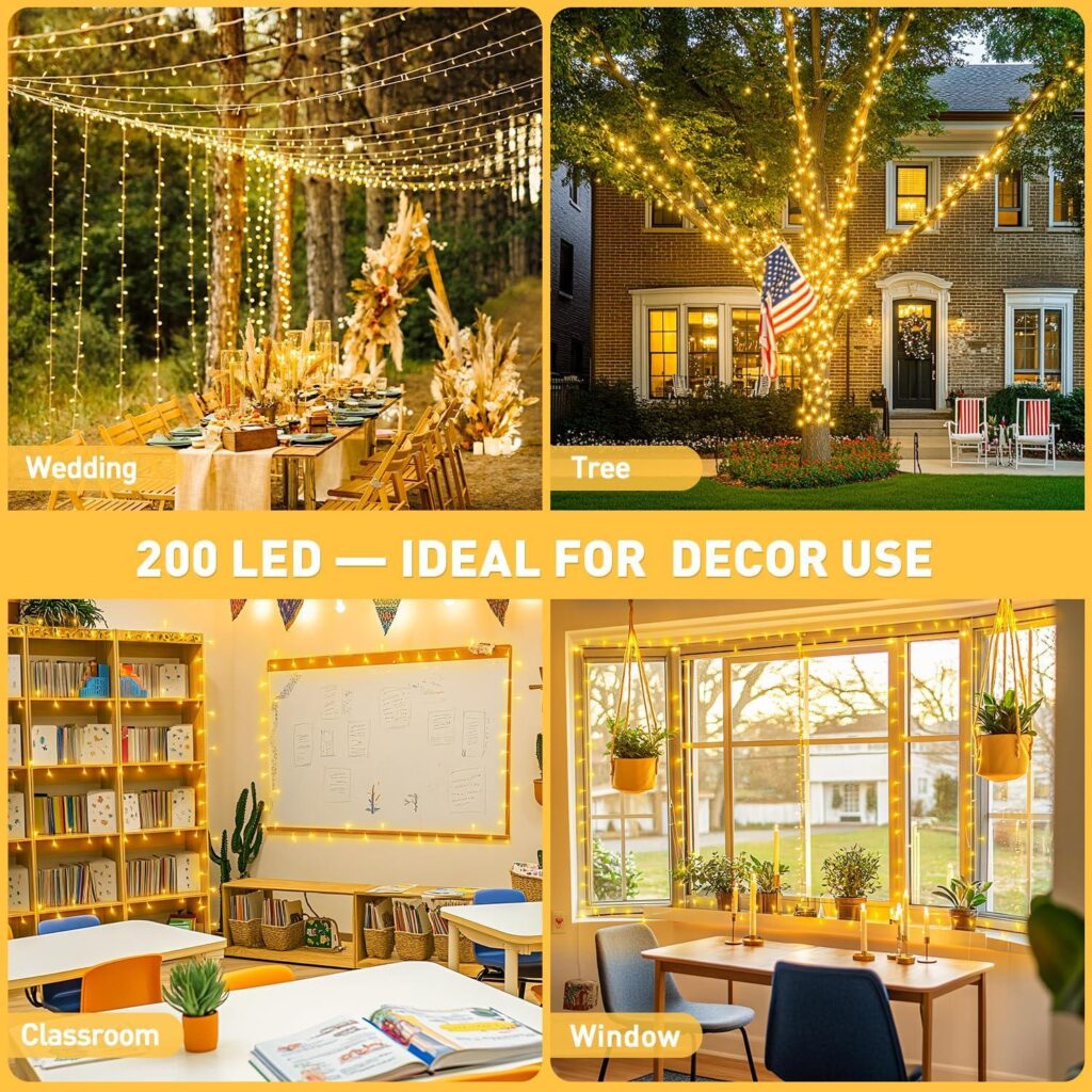 Best Connectable Lights – JMEXSUSS 200 LED String Lights Review