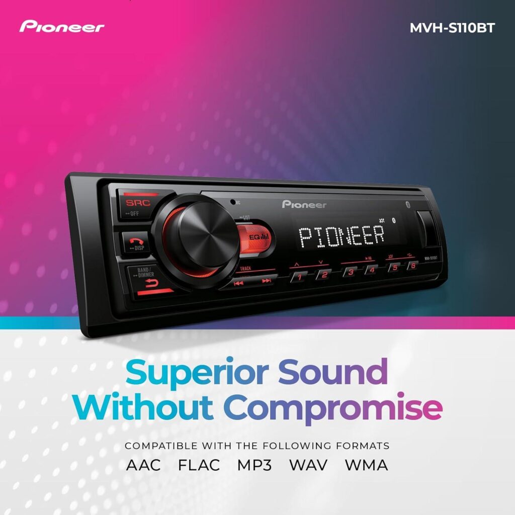 Best Car Stereo – Pioneer MVH-S110BT 1-Din Digital Media Receiver Review