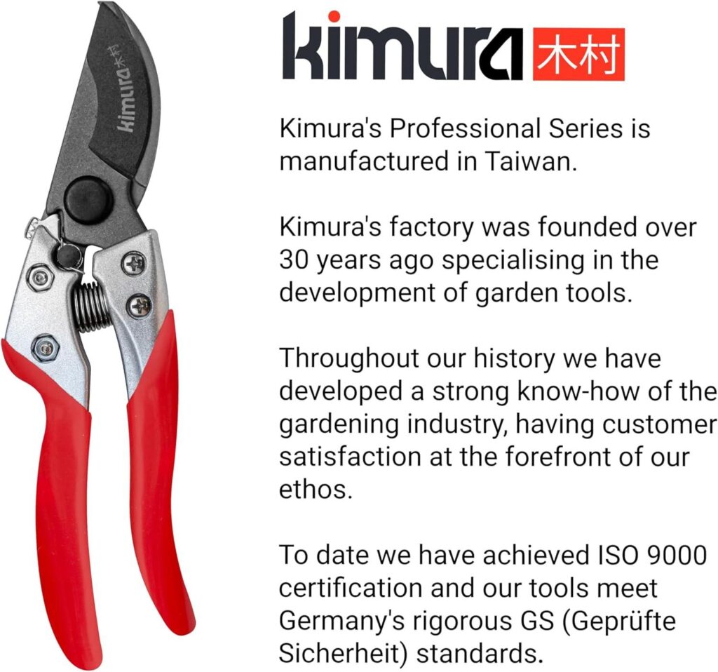 Best Pruning Shears – Kimura® 8″ Pro Bypass Japanese Garden Clippers Review
