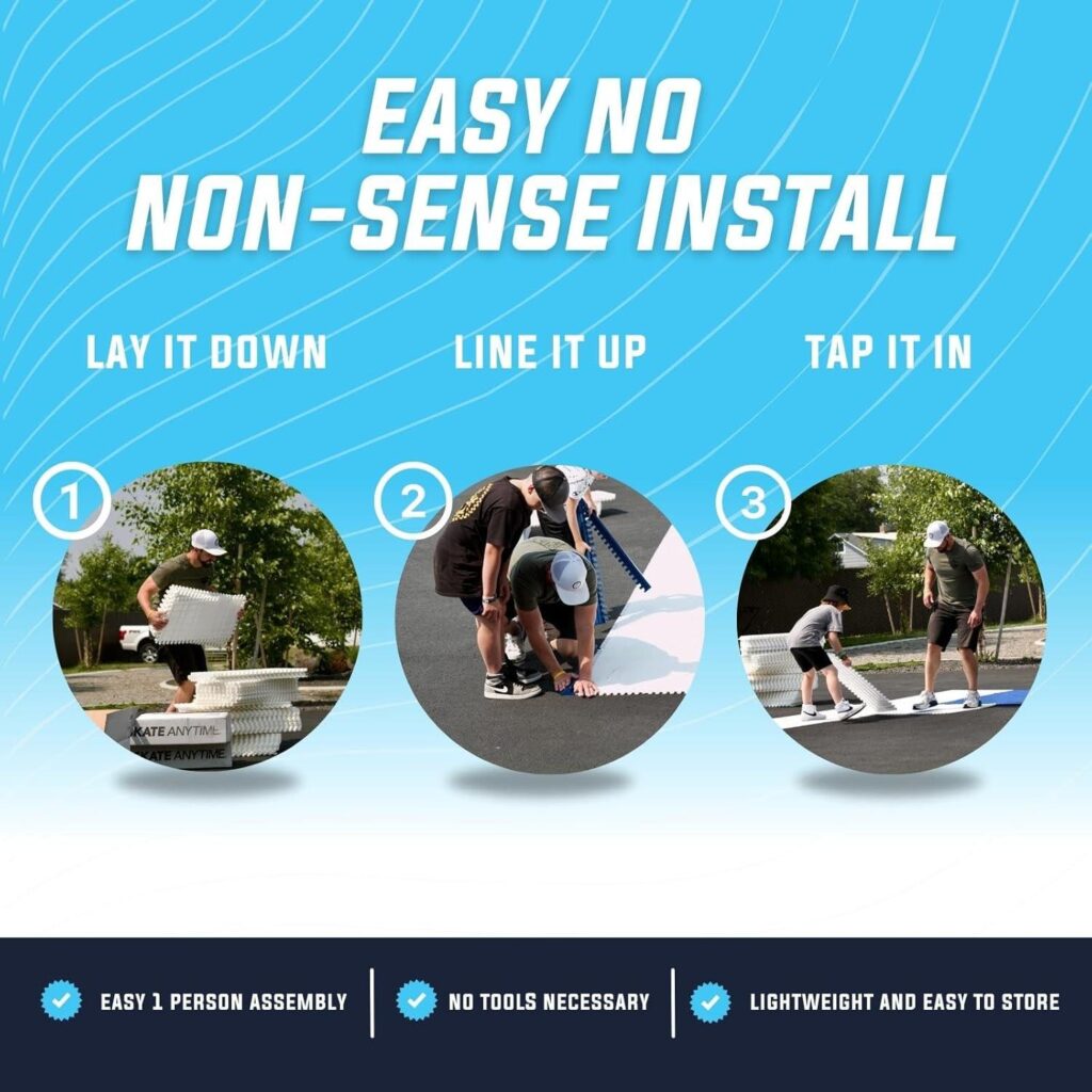 Best Backyard Ice Rink – Skate Anytime Synthetic Ice Tiles Review