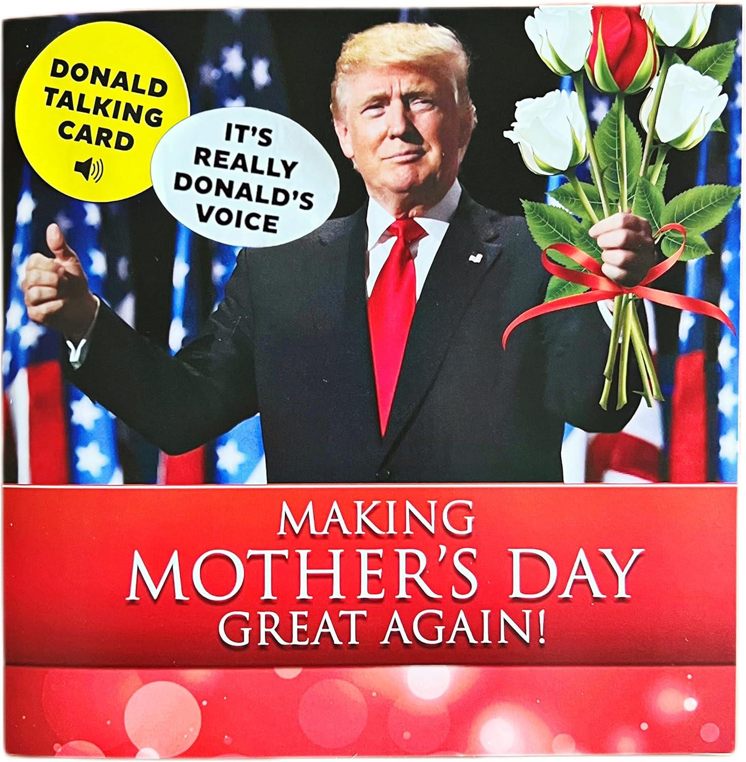 Compared Gift Perks: Voice Record Trump Holiday Card Perfect For Mom