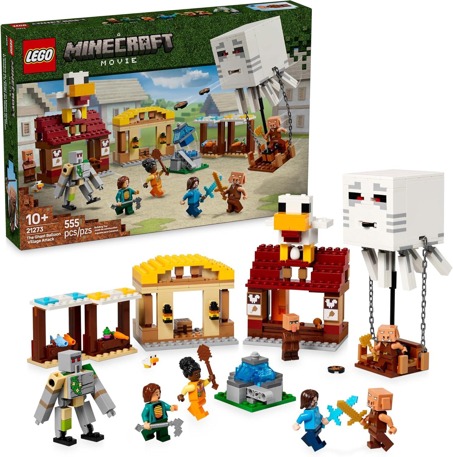 Surprising Insight: LEGO vs. Minecraft Ghast Balloon comparison, tested... Birthday fun (ages 10+)