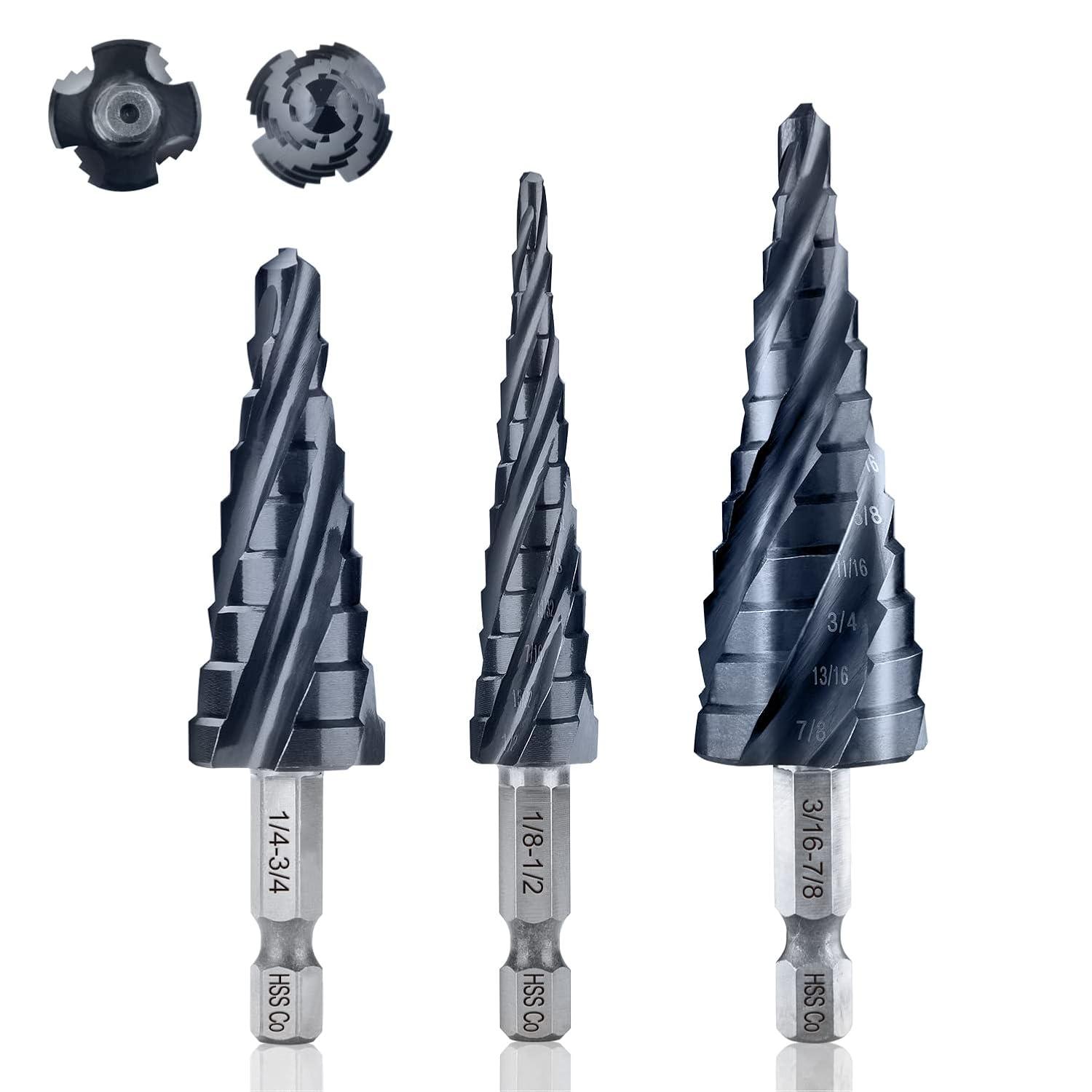 Cobalt Bit Set Showdown: Maximized Power, Versatile Use... Impact-Ready Step Bits for metal, steel, aluminum… Compared for Heavy Duty Performance
