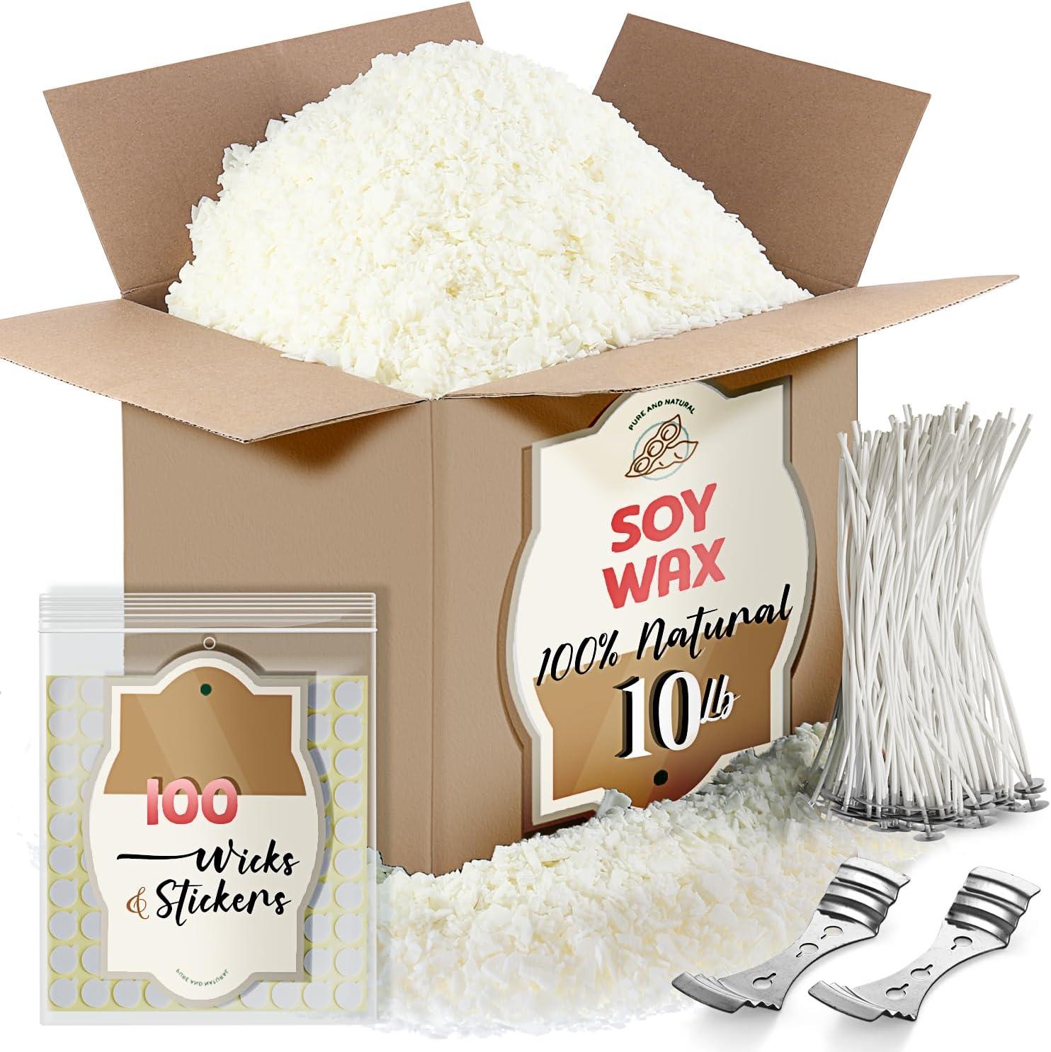 Premium Soy Wax Compared: Surprising Insights for Candle Making...10lb Bag, Perfect Wicks & Tested Flakes