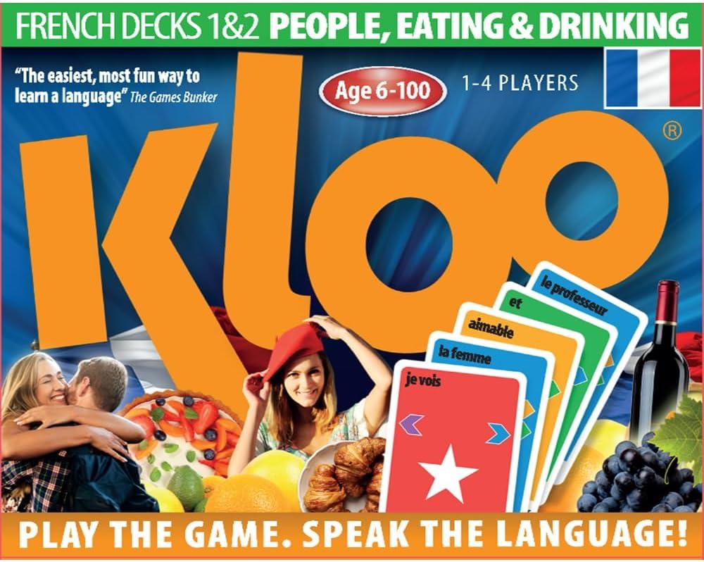 Kloo Cards Game: Best for Beginners… French Times Tested, Vocabulary Fun Versus Text Books!