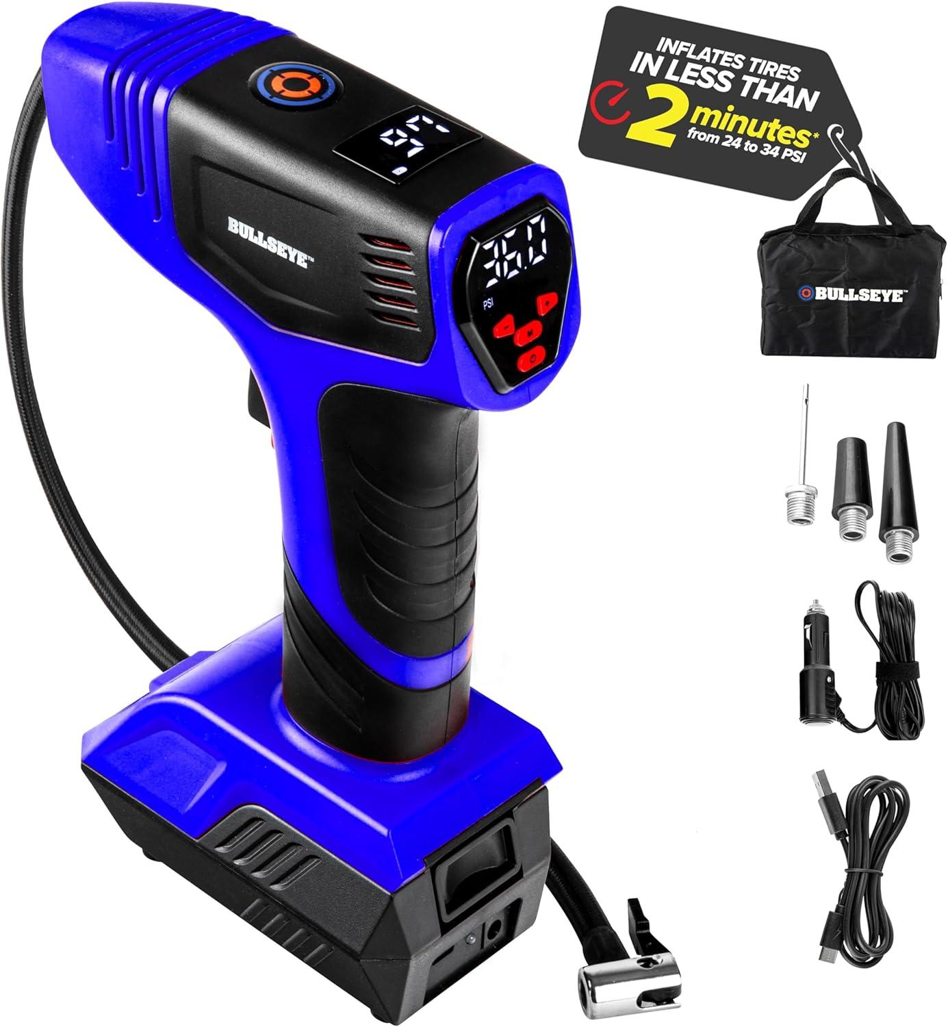 True Tested Portable Tire Inflator Benefits Showcased... 150PSI Power (Car tires segment) Rechargeable reliability versus Space constraints buyers consider