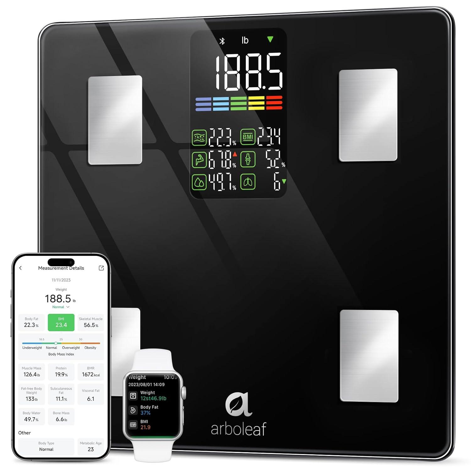Arboleaf Scale: BMI Synced, User-Friendly Measured