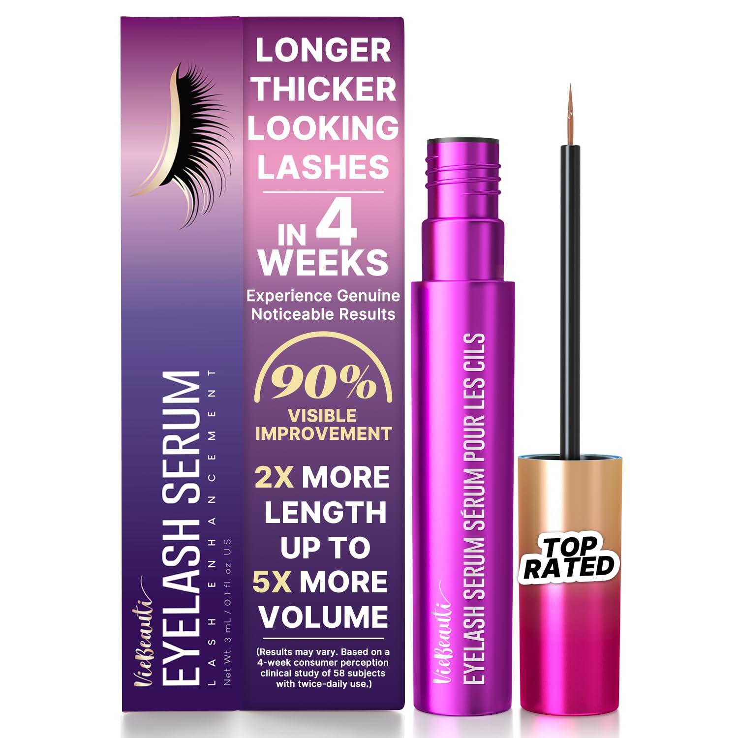 Vegan Lash serum vs Natural tested for fuller, thicker lashes